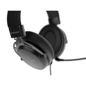 Gaming-Headset mit Mikrofon Genesis TORON 301/Stereo/Buchse/Kabel/Ständer/Schwarz