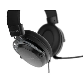 Gaming-Headset mit Mikrofon Genesis TORON 301/Stereo/Buchse/Kabel/Ständer/Schwarz Gaming-Headset mit Mikrofon Genesis TORON 301/Stereo/Buchse/Kabel/Ständer/Schwarz