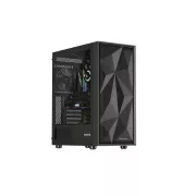 Genesis DIAXID 605F/Midi Tower/Transpar/Schwarzes Computergehäuse