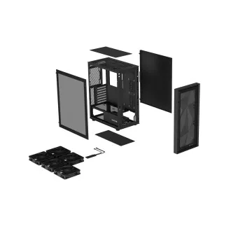 Genesis DIAXID 605F/Midi Tower/Transpar/Schwarzes Computergehäuse Genesis DIAXID 605F/Midi Tower/Transpar/Schwarzes Computergehäuse
