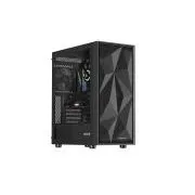 Genesis DIAXID 605F/Midi Tower/Transpar/Schwarzes Computergehäuse