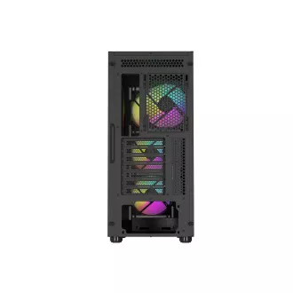 Genesis DIAXID 605 ARGB/Midi Tower/Transpar/Schwarzes Computergehäuse