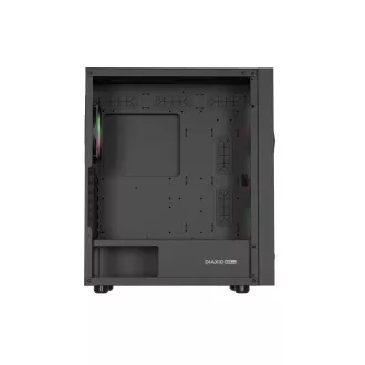 Genesis DIAXID 605 ARGB/Midi Tower/Transpar/Schwarzes Computergehäuse