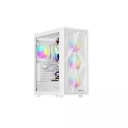 Computergehäuse Genesis DIAXID 605 ARGB/Midi Tower/Transparent/Weiß