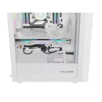 Computergehäuse Genesis DIAXID 605 ARGB/Midi Tower/Transparent/Weiß