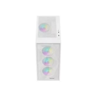 Computergehäuse Genesis DIAXID 605 ARGB/Midi Tower/Transparent/Weiß