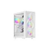 Computergehäuse Genesis DIAXID 605 ARGB/Midi Tower/Transparent/Weiß