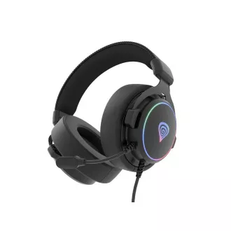Gaming-Headset mit Mikrofon Genesis NEON 764/7.1/USB/Kabel/Ständer/Schwarz