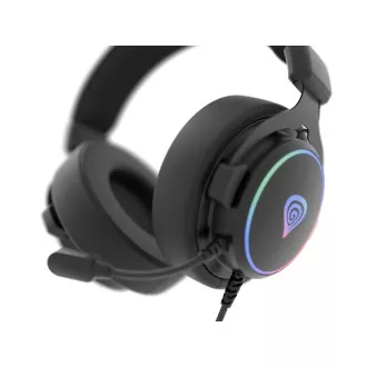 Gaming-Headset mit Mikrofon Genesis NEON 764/7.1/USB/Kabel/Ständer/Schwarz