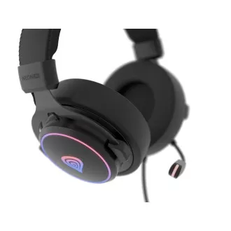 Gaming-Headset mit Mikrofon Genesis NEON 764/7.1/USB/Kabel/Ständer/Schwarz
