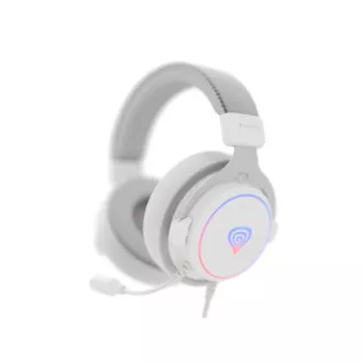 Gaming-Headset mit Mikrofon Genesis NEON 764/7.1/USB/Draht/Stand/Weiß