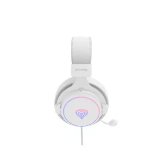 Gaming-Headset mit Mikrofon Genesis NEON 764/7.1/USB/Draht/Stand/Weiß