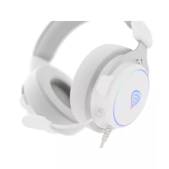 Gaming-Headset mit Mikrofon Genesis NEON 764/7.1/USB/Draht/Stand/Weiß