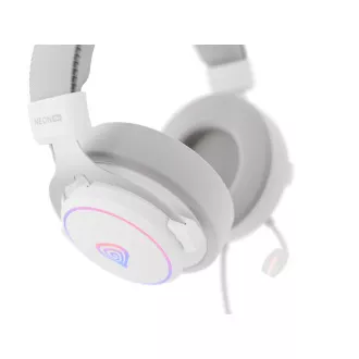 Gaming-Headset mit Mikrofon Genesis NEON 764/7.1/USB/Draht/Stand/Weiß