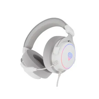 Gaming-Headset mit Mikrofon Genesis NEON 764/7.1/USB/Draht/Stand/Weiß
