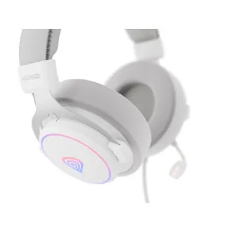 Gaming-Headset mit Mikrofon Genesis NEON 764/7.1/USB/Draht/Stand/Weiß