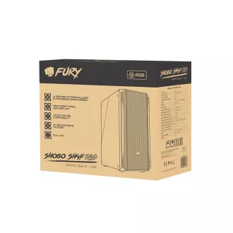 PC-Gehäuse Fury SHOBO/Midi Tower/Transpar./Schwarz PC-Gehäuse Fury SHOBO/Midi Tower/Transpar./Schwarz