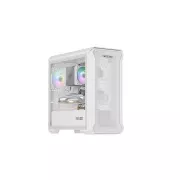 Computergehäuse Genesis IRID 503 ARGB LITE/Mini Tower/Transparent/Weiß