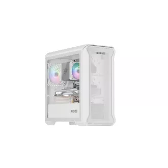 Computergehäuse Genesis IRID 503 ARGB LITE/Mini Tower/Transparent/Weiß