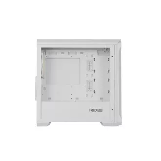 Computergehäuse Genesis IRID 503 ARGB LITE/Mini Tower/Transparent/Weiß