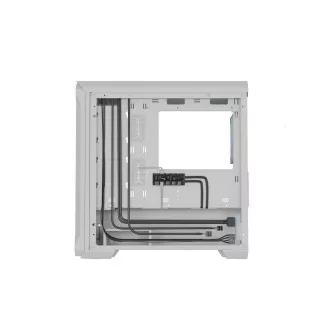 Computergehäuse Genesis IRID 503 ARGB LITE/Mini Tower/Transparent/Weiß