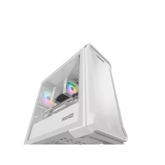 Computergehäuse Genesis IRID 503 ARGB LITE/Mini Tower/Transparent/Weiß