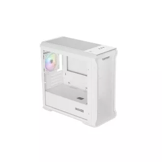Computergehäuse Genesis IRID 503 ARGB LITE/Mini Tower/Transparent/Weiß