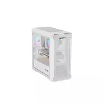 Computergehäuse Genesis IRID 503 ARGB LITE/Mini Tower/Transparent/Weiß