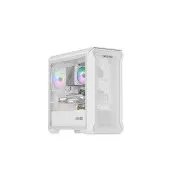 Computergehäuse Genesis IRID 503 ARGB LITE/Mini Tower/Transparent/Weiß