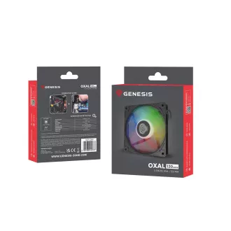 Lüfter Genesis OXAL 120 ARGB, Schwarz Lüfter Genesis OXAL 120 ARGB, Schwarz