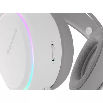 Gaming-Headset mit Mikrofon Genesis NEON 613 G2/Buchse/Ständer/weiß Gaming-Headset mit Mikrofon Genesis NEON 613 G2/Buchse/Ständer/weiß