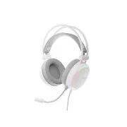 Gaming-Headset mit Mikrofon Genesis NEON 613 G2/Buchse/Ständer/weiß