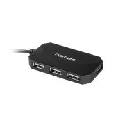 Natec Heuschrecke Hub 4x USB 2.0 HUB, schwarz