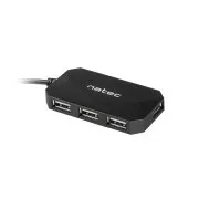 Natec Heuschrecke Hub 4x USB 2.0 HUB, schwarz