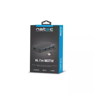 Natec Moth Hub 4x USB 3.0 HUB Natec Moth Hub 4x USB 3.0 HUB