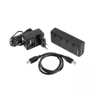 Natec Mantis 2 aktiver Hub mit Ladefunktion 4x USB 3.0 HUB, Schalter, Netzgerät Natec Mantis 2 aktiver Hub mit Ladefunktion 4x USB 3.0 HUB, Schalter, Netzgerät