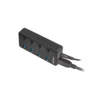 Natec Mantis 2 aktiver Hub mit Ladefunktion 4x USB 3.0 HUB, Schalter, Netzgerät Natec Mantis 2 aktiver Hub mit Ladefunktion 4x USB 3.0 HUB, Schalter, Netzgerät