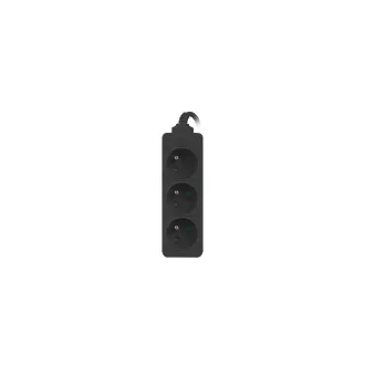 Verlängerungskabel Lanberg PS0, 3 Steckdosen, 1,5m, schwarz