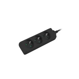 Verlängerungskabel Lanberg PS0, 3 Steckdosen, 1,5m, schwarz Verlängerungskabel Lanberg PS0, 3 Steckdosen, 1,5m, schwarz