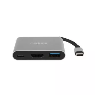 Natec Multiport-Adapter Fowler MINI USB-C PD, USB 3.0, HDMI 4K