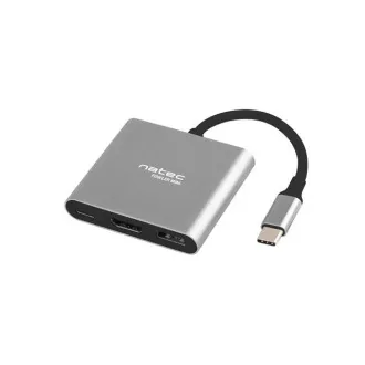 Natec Multiport-Adapter Fowler MINI USB-C PD, USB 3.0, HDMI 4K