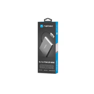 Natec Multiport-Adapter Fowler MINI USB-C PD, USB 3.0, HDMI 4K