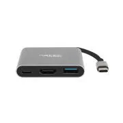 Natec Multiport-Adapter Fowler MINI USB-C PD, USB 3.0, HDMI 4K