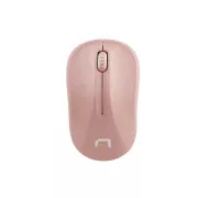 Natec Optische Maus TOUCAN/1600 DPI/Test/Optisch/1 600 DPI/Kabellos USB/Weiß-Rosa