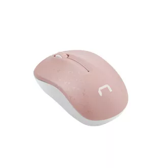 Natec Optische Maus TOUCAN/1600 DPI/Test/Optisch/1 600 DPI/Kabellos USB/Weiß-Rosa