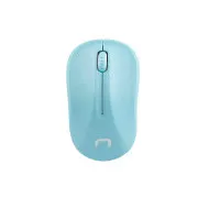 Natec Optische Maus TOUCAN/1600 DPI/Prüfung/Optisch/1 600 DPI/Kabellos USB/Weiß-Blau