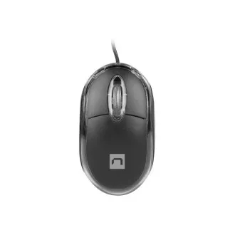 Natec Optische Maus VIREO 2/1000 DPI/Office/Optisch/1000 DPI/Kabellos USB/Schwarz