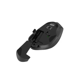 Natec optische Maus SISKIN 2/Büro/Optisch/Rechtshänder/1 600 DPI/USB BT/Schwarz