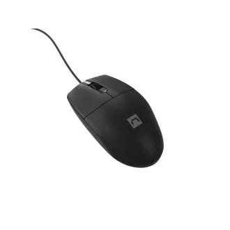 Natec Optische Maus RUFF Plus 1200 DPI/Büro/Optik/1 200 DPI/Drahtlos USB/Schwarz