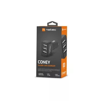 Natec Autoladegerät CONEY, 2XUSB, 1XUSB-C, 84W